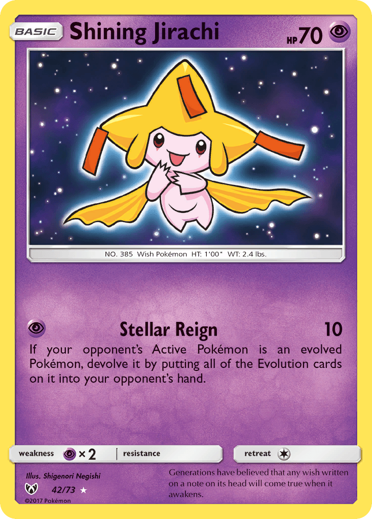 Shining Jirachi Shining Legends