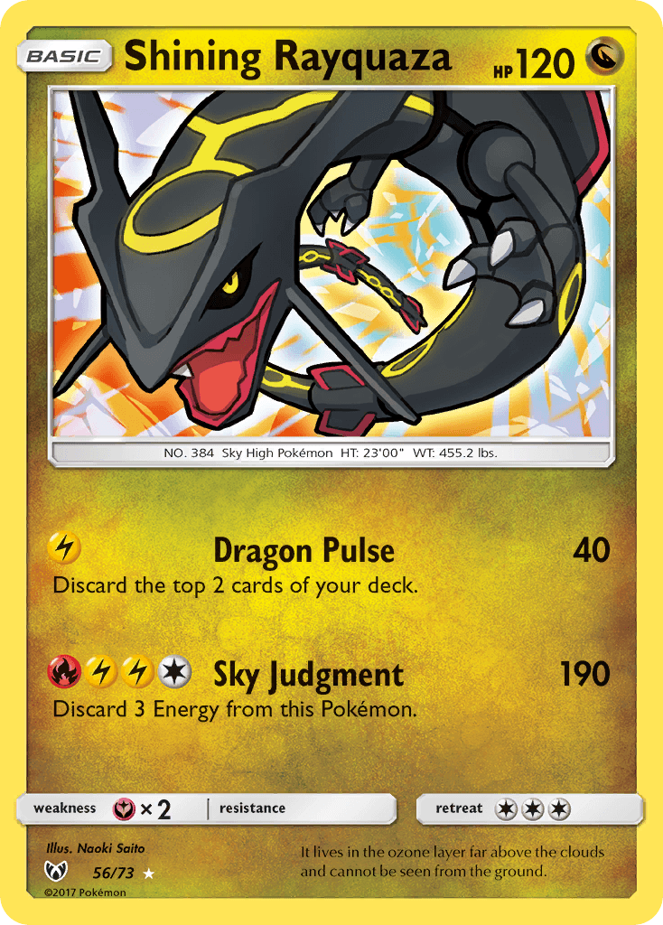 Shining Rayquaza Shining Legends