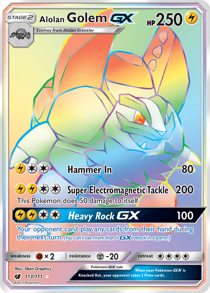Alolan Golem-GX Crimson Invasion
