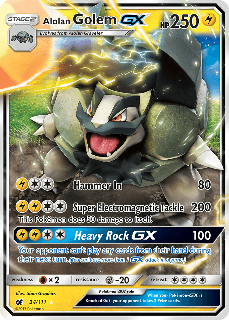 Alolan Golem-GX Crimson Invasion