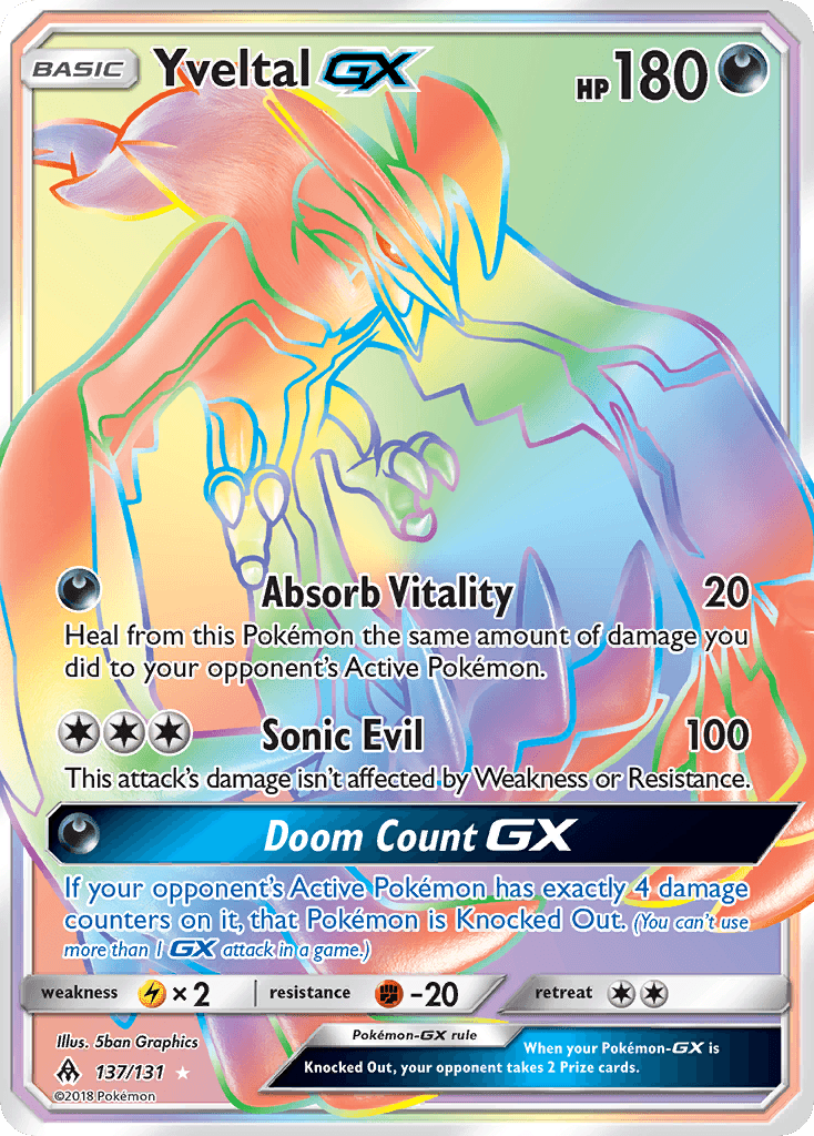 Yveltal-GX Forbidden Light