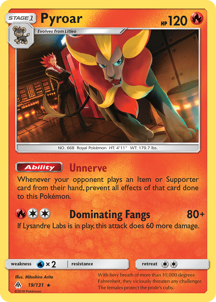 Pyroar Forbidden Light