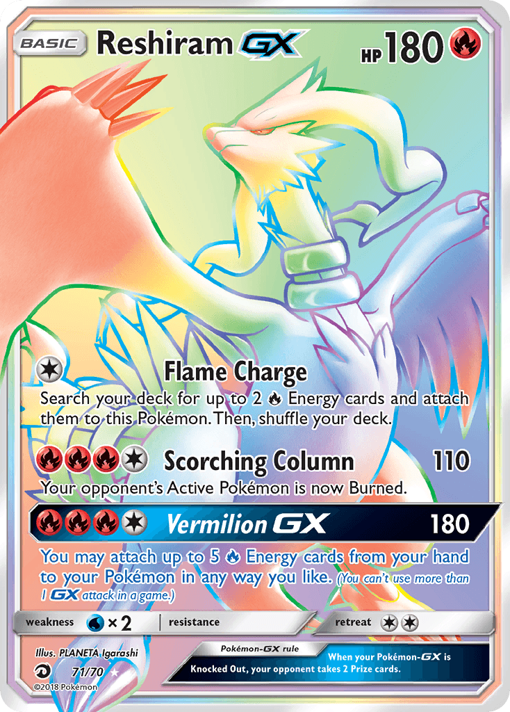 Reshiram-GX Dragon Majesty