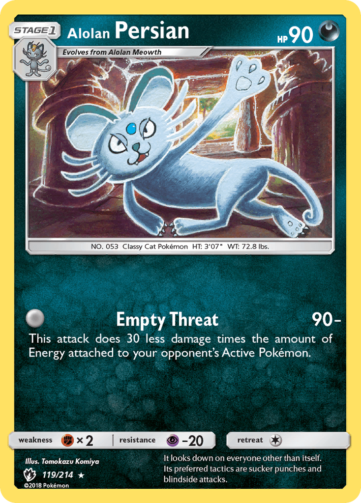 Alolan Persian Lost Thunder