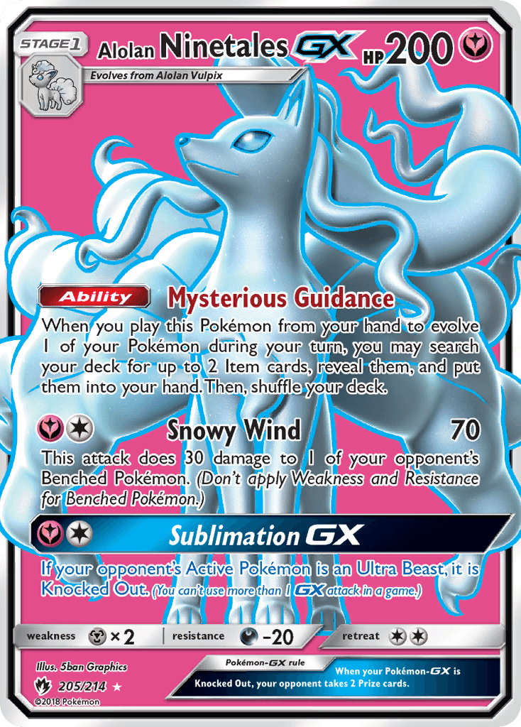 Alolan Ninetales-GX Lost Thunder