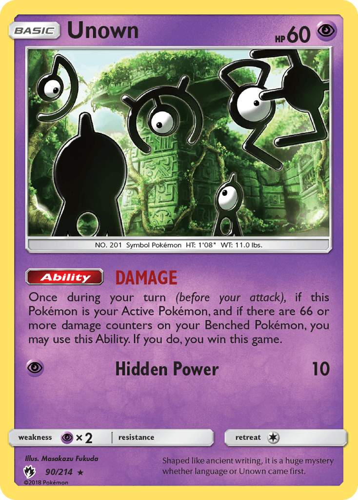Unown Lost Thunder