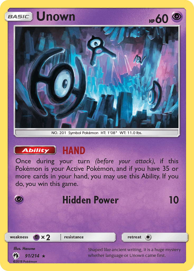 Unown Lost Thunder