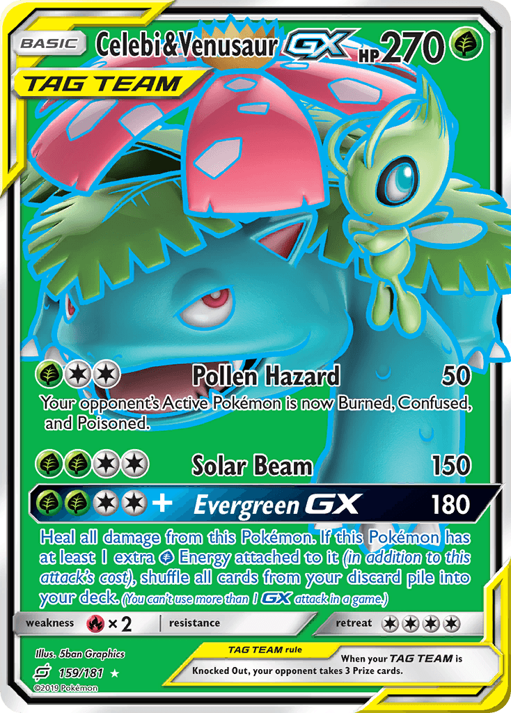 Celebi & Venusaur-GX Team Up