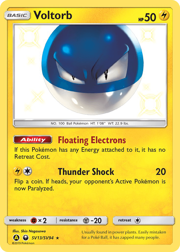 Voltorb Hidden Fates Shiny Vault