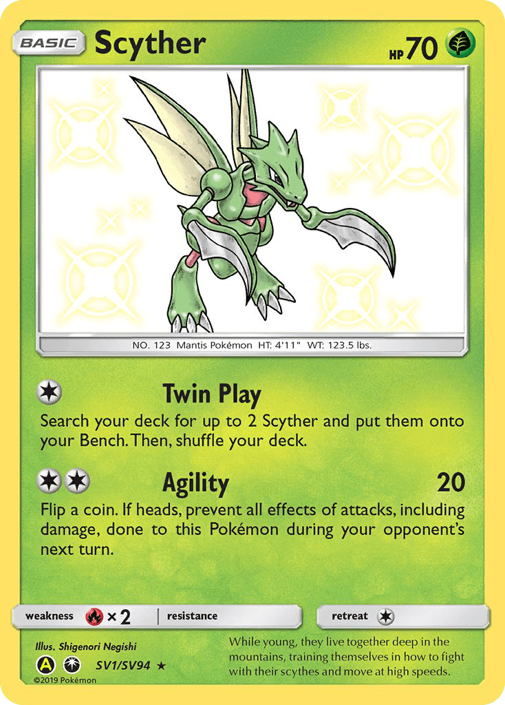 Scyther Hidden Fates Shiny Vault