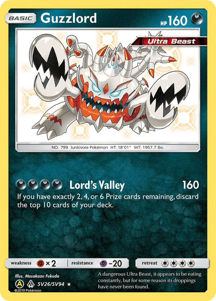 Guzzlord Hidden Fates Shiny Vault