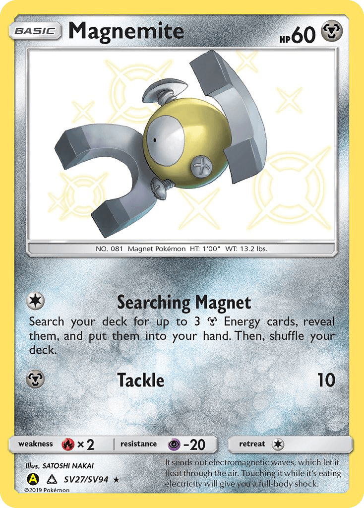Magnemite Hidden Fates Shiny Vault