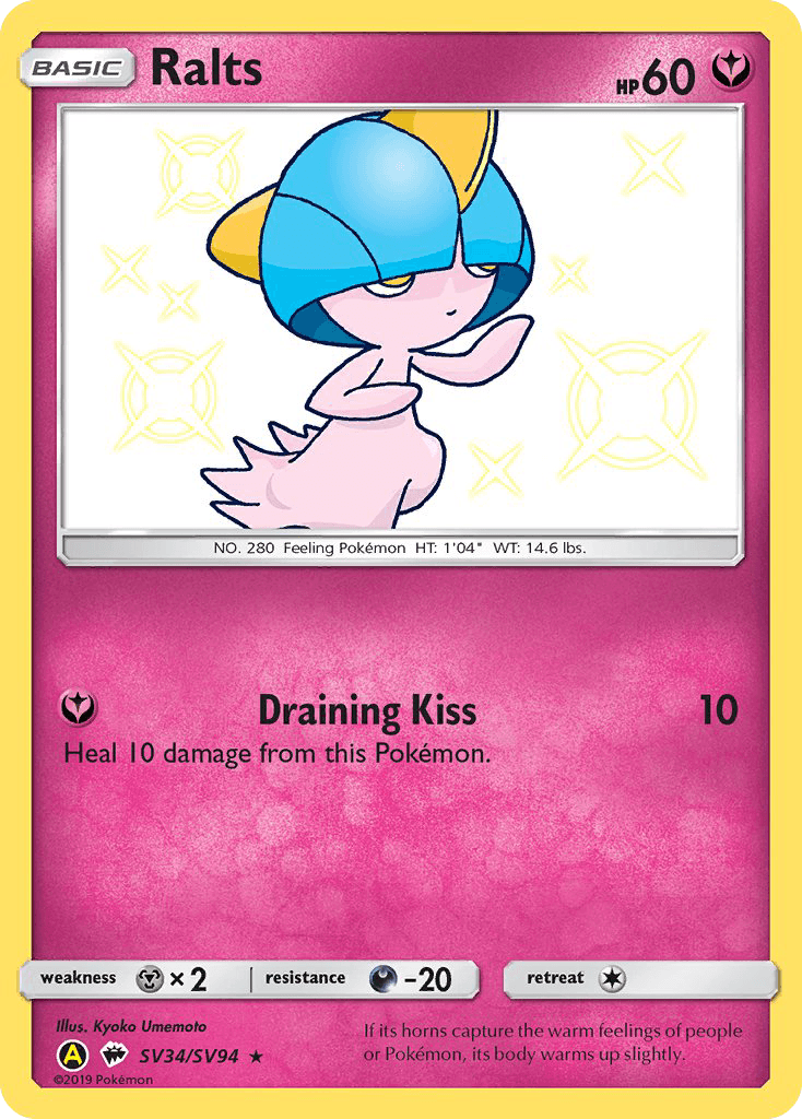 Ralts Hidden Fates Shiny Vault