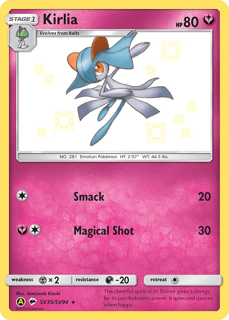 Kirlia Hidden Fates Shiny Vault