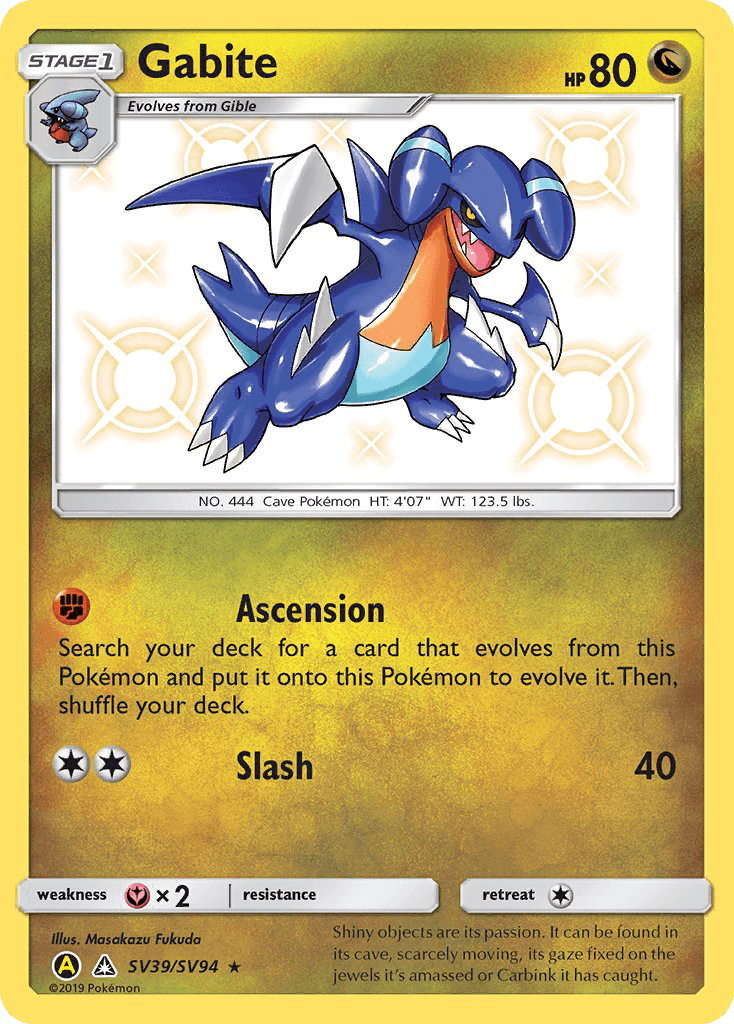 Gabite Hidden Fates Shiny Vault