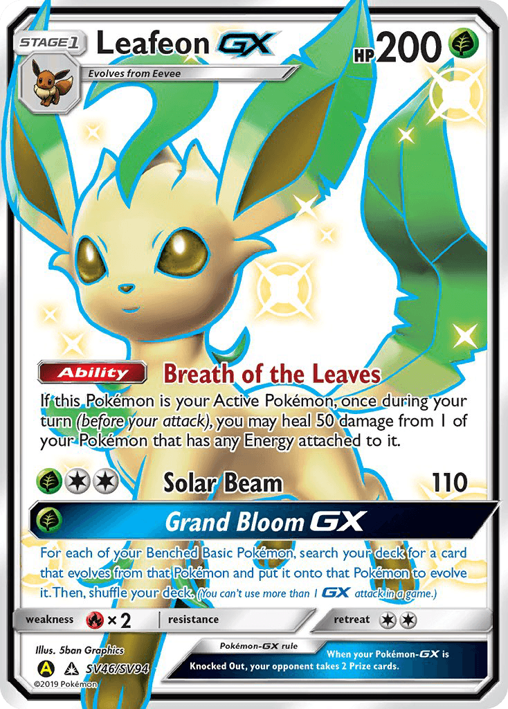 Leafeon-GX Hidden Fates Shiny Vault