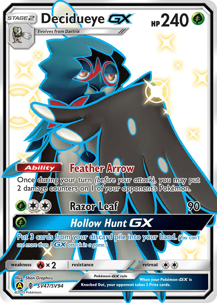 Decidueye-GX Hidden Fates Shiny Vault