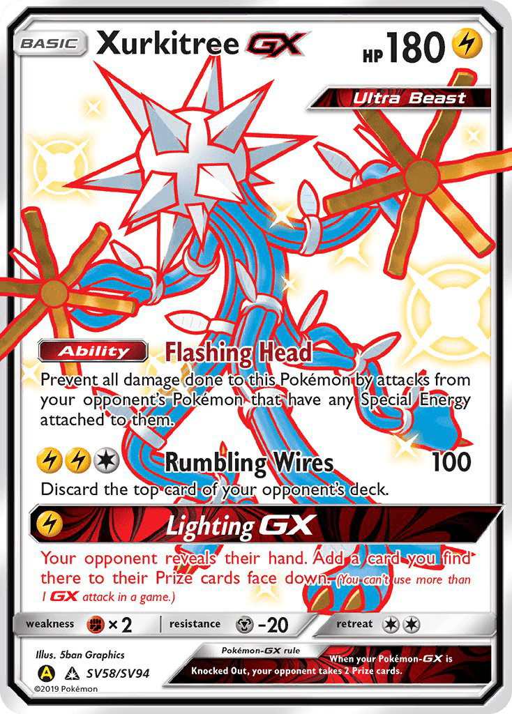 Xurkitree-GX Hidden Fates Shiny Vault