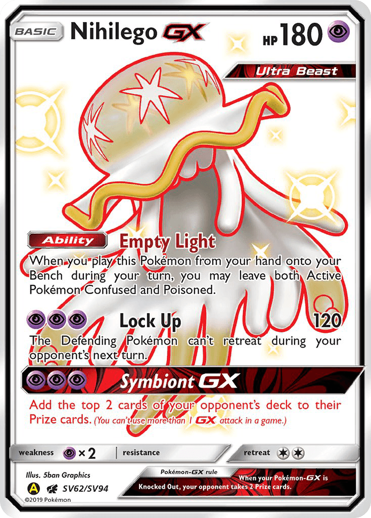 Nihilego-GX Hidden Fates Shiny Vault