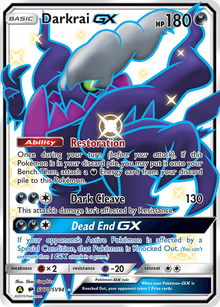Darkrai-GX Hidden Fates Shiny Vault