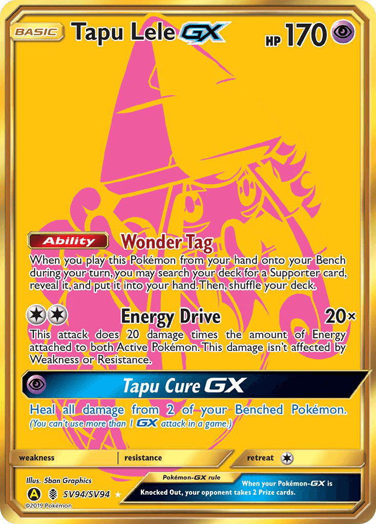 Tapu Lele-GX Hidden Fates Shiny Vault