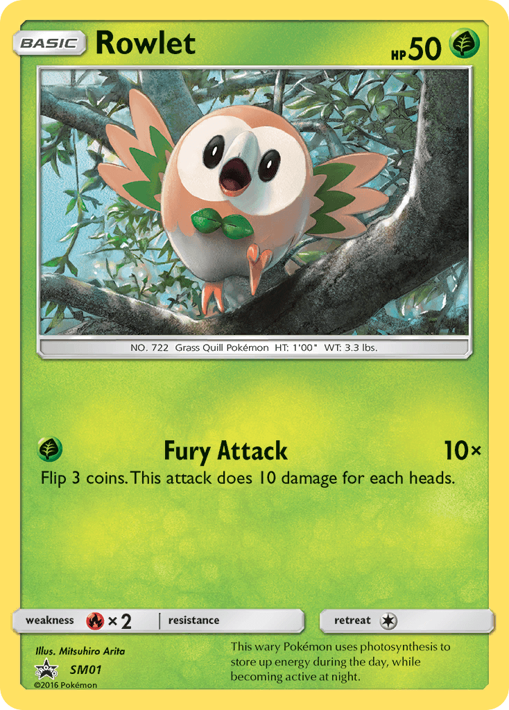 Rowlet SM Black Star Promos