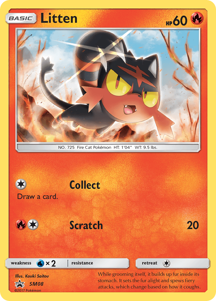 Litten SM Black Star Promos