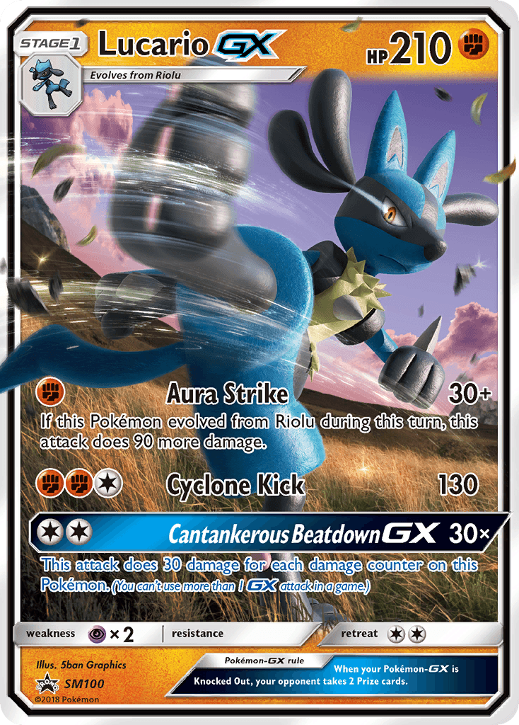 Lucario-GX SM Black Star Promos