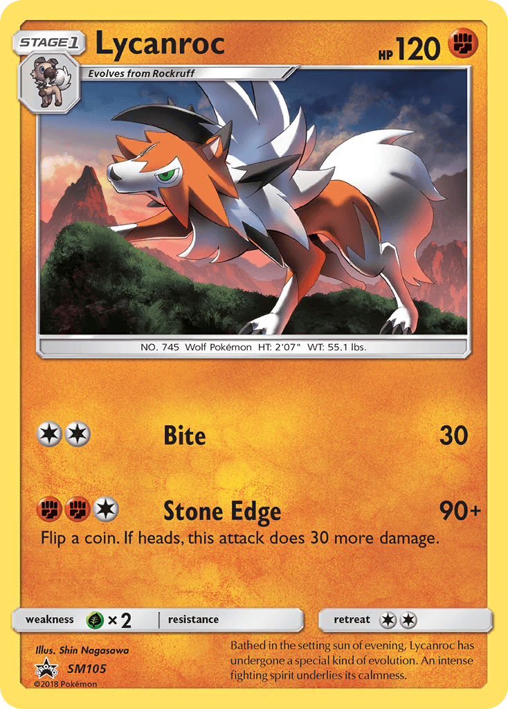 Lycanroc SM Black Star Promos