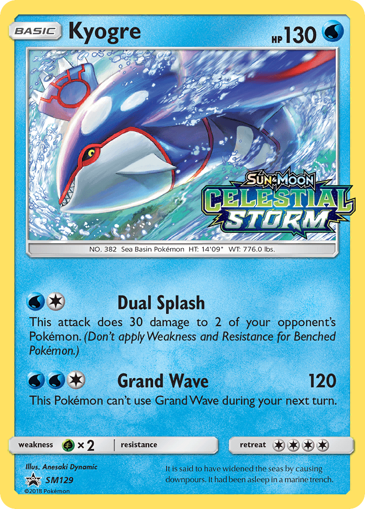 Kyogre SM Black Star Promos