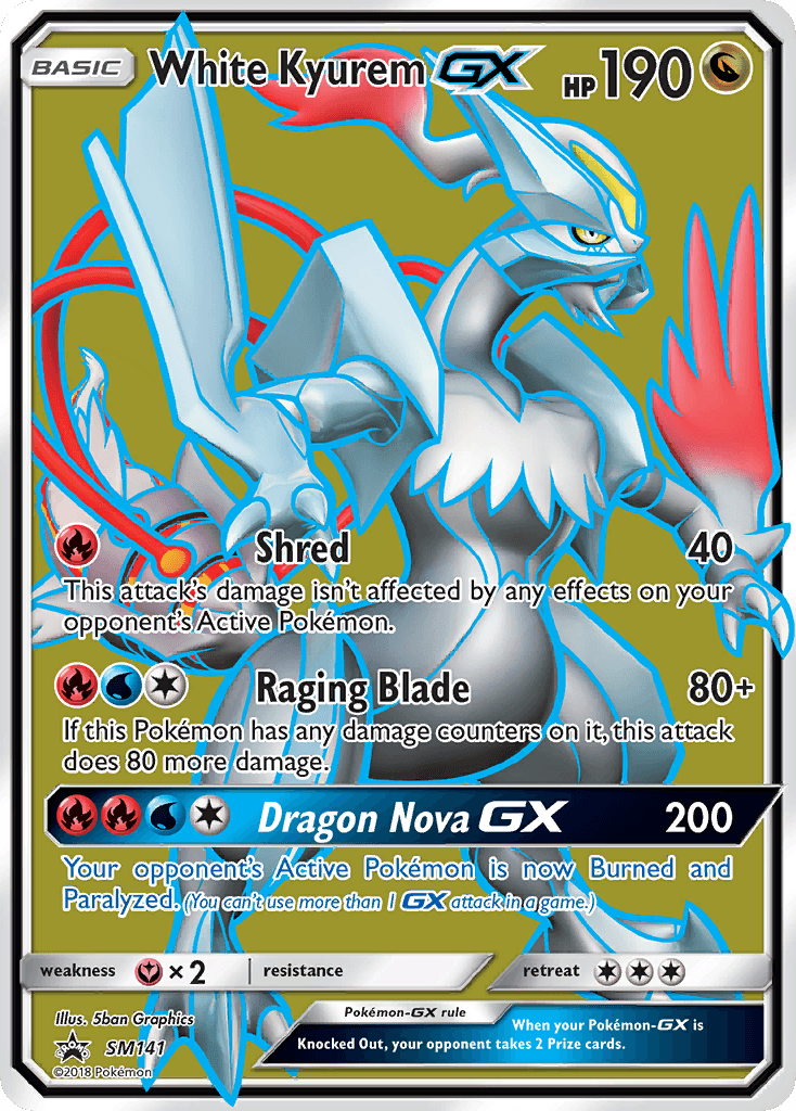 White Kyurem-GX SM Black Star Promos