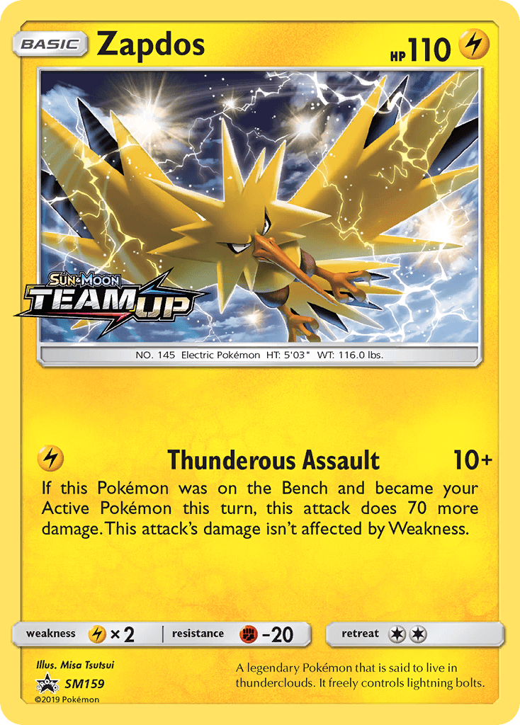 Zapdos SM Black Star Promos