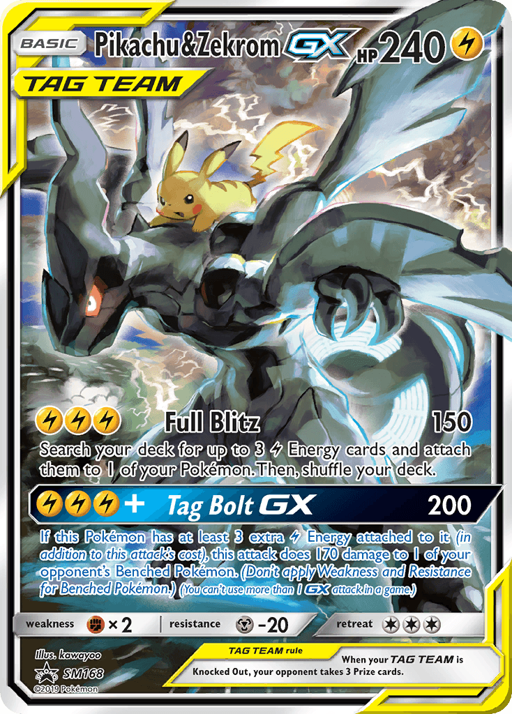 Pikachu & Zekrom-GX SM Black Star Promos