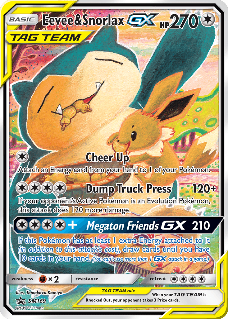 Eevee & Snorlax-GX SM Black Star Promos