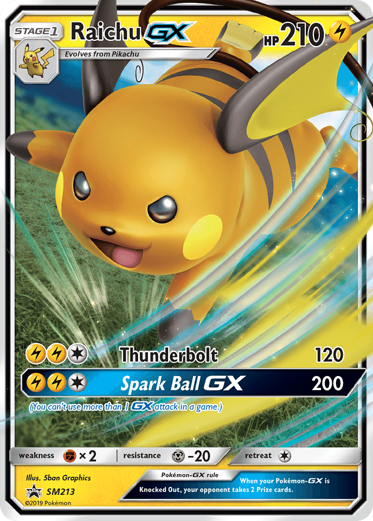 Raichu-GX SM Black Star Promos