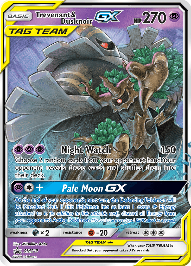Trevenant & Dusknoir-GX SM Black Star Promos