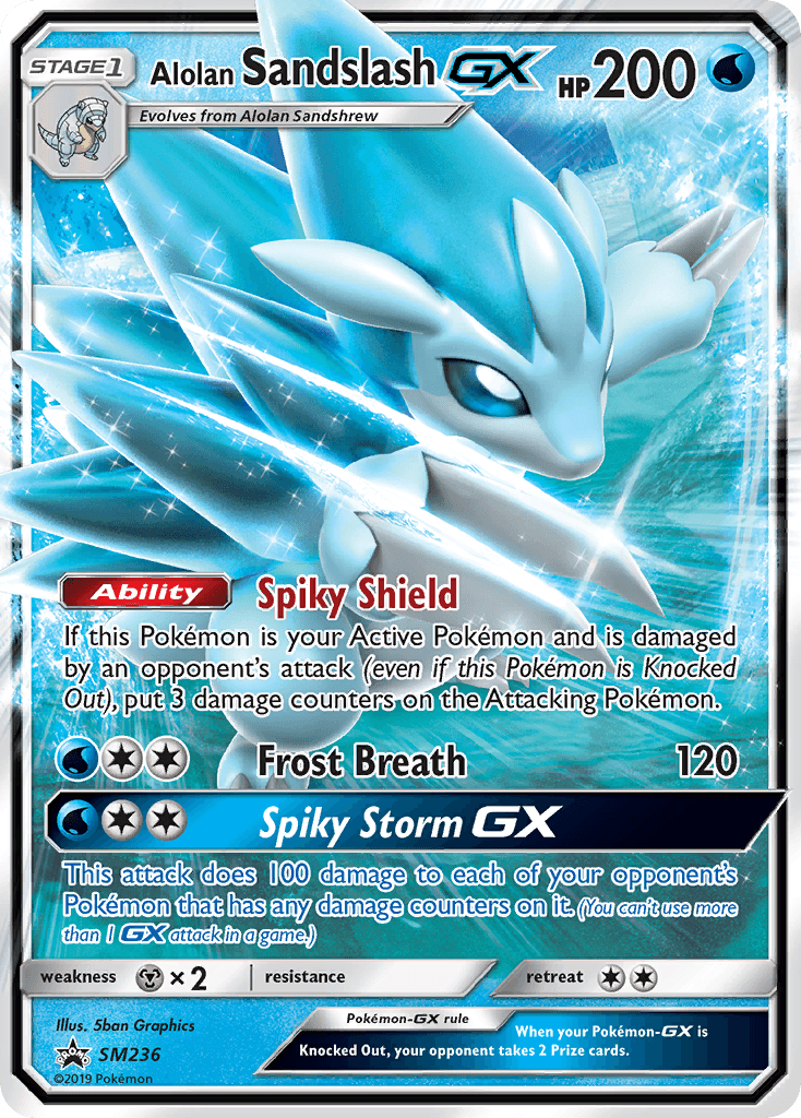 Alolan Sandslash-GX SM Black Star Promos
