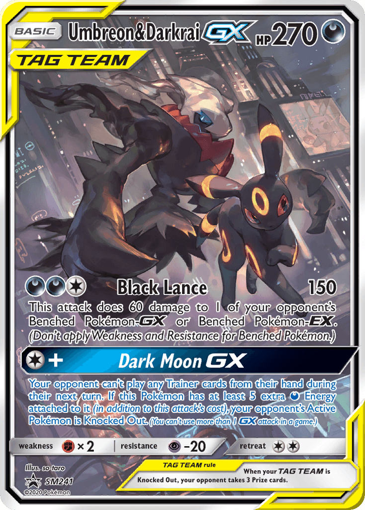 Umbreon & Darkrai-GX SM Black Star Promos