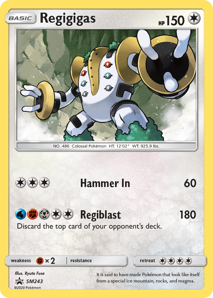 Regigigas SM Black Star Promos