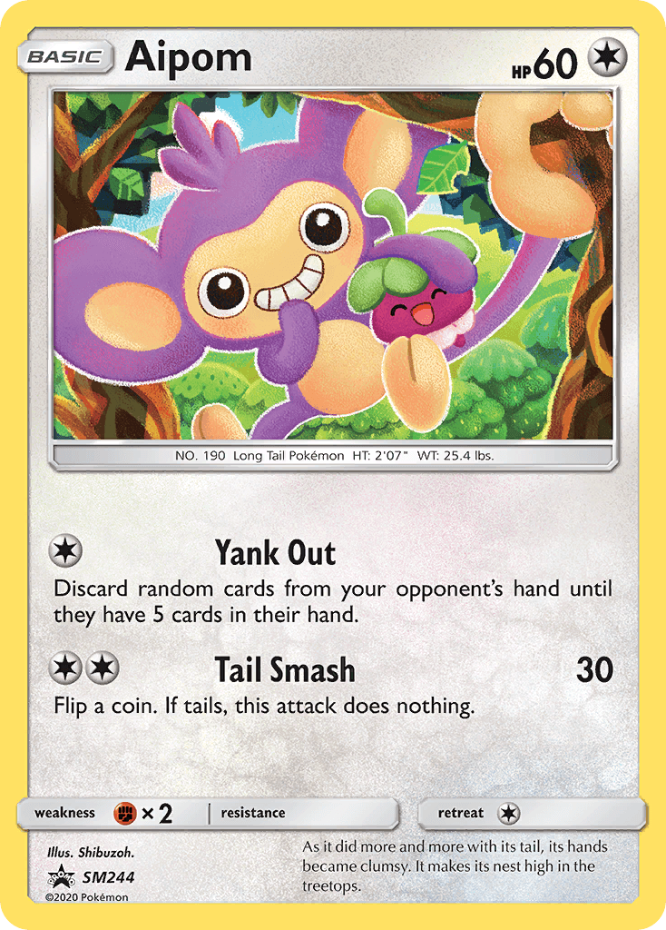 Aipom SM Black Star Promos