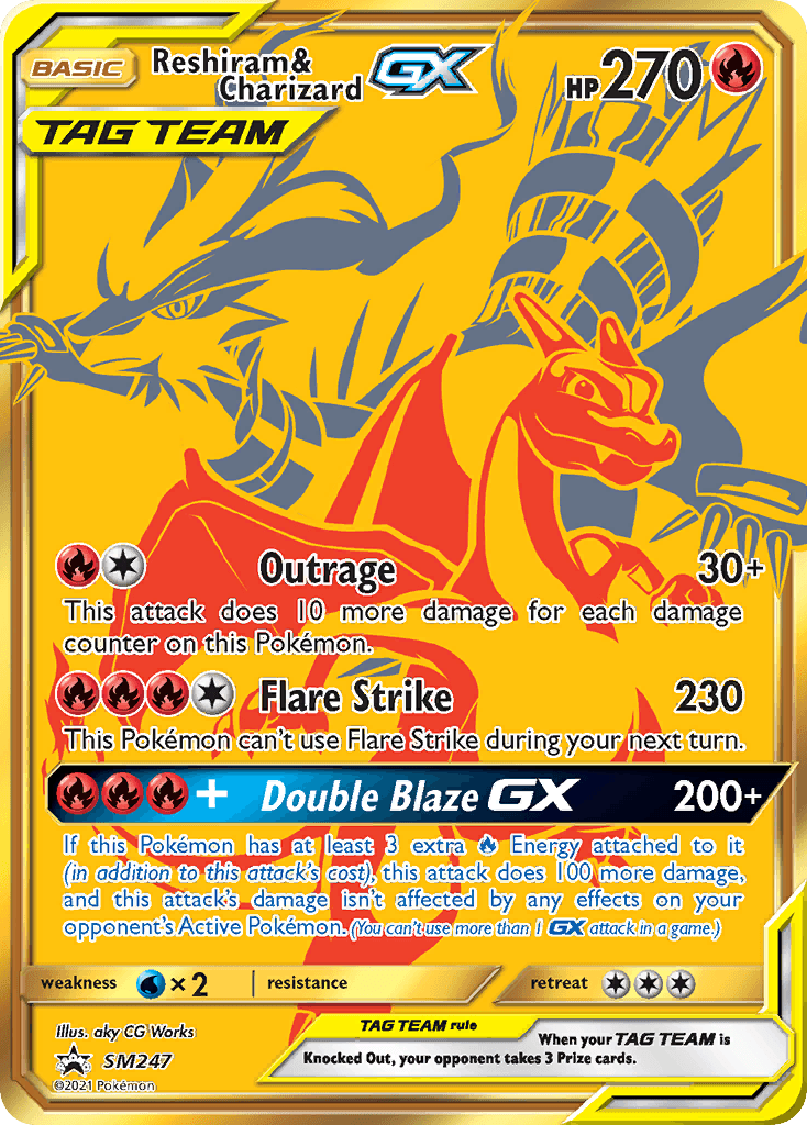 Reshiram & Charizard-GX SM Black Star Promos