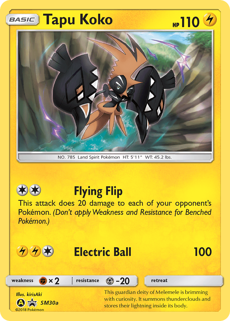 Tapu Koko SM Black Star Promos