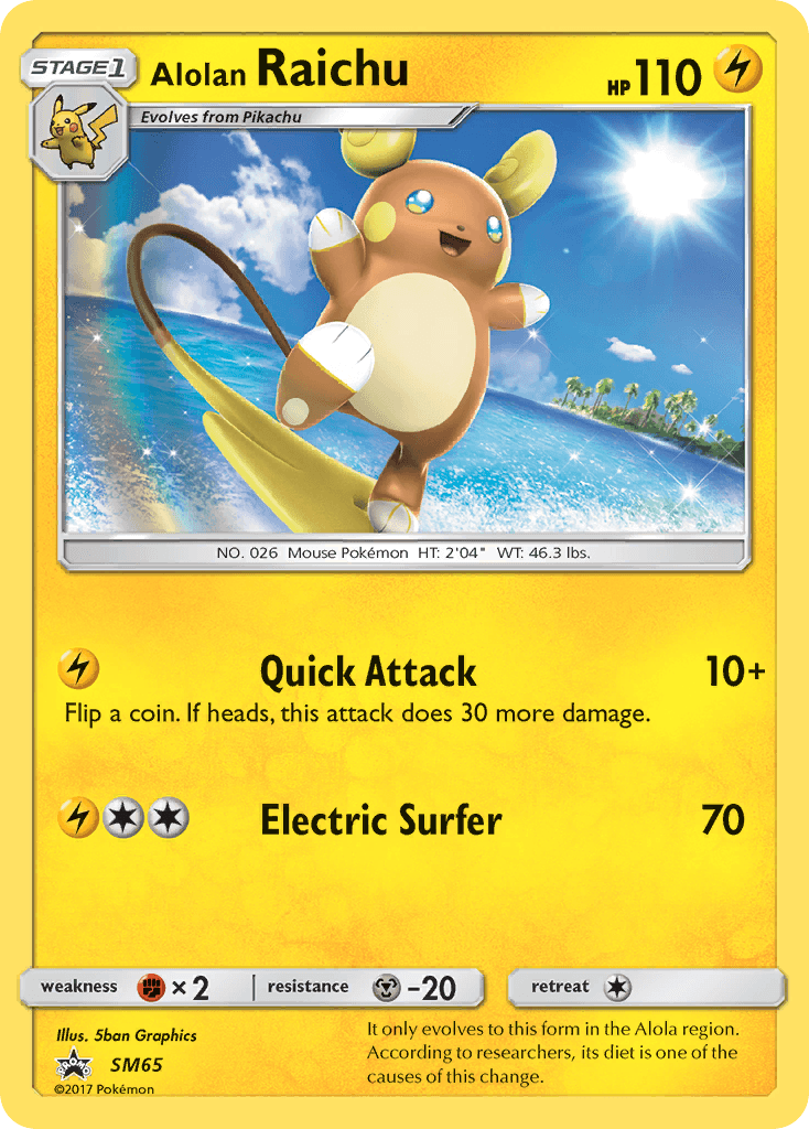 Alolan Raichu SM Black Star Promos