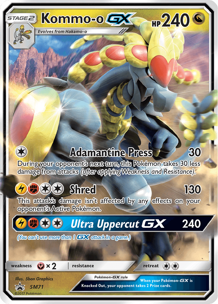 Kommo-o-GX SM Black Star Promos