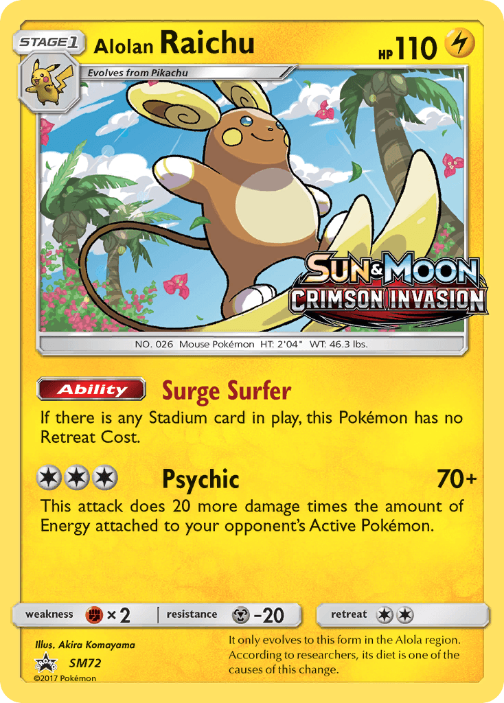 Alolan Raichu SM Black Star Promos