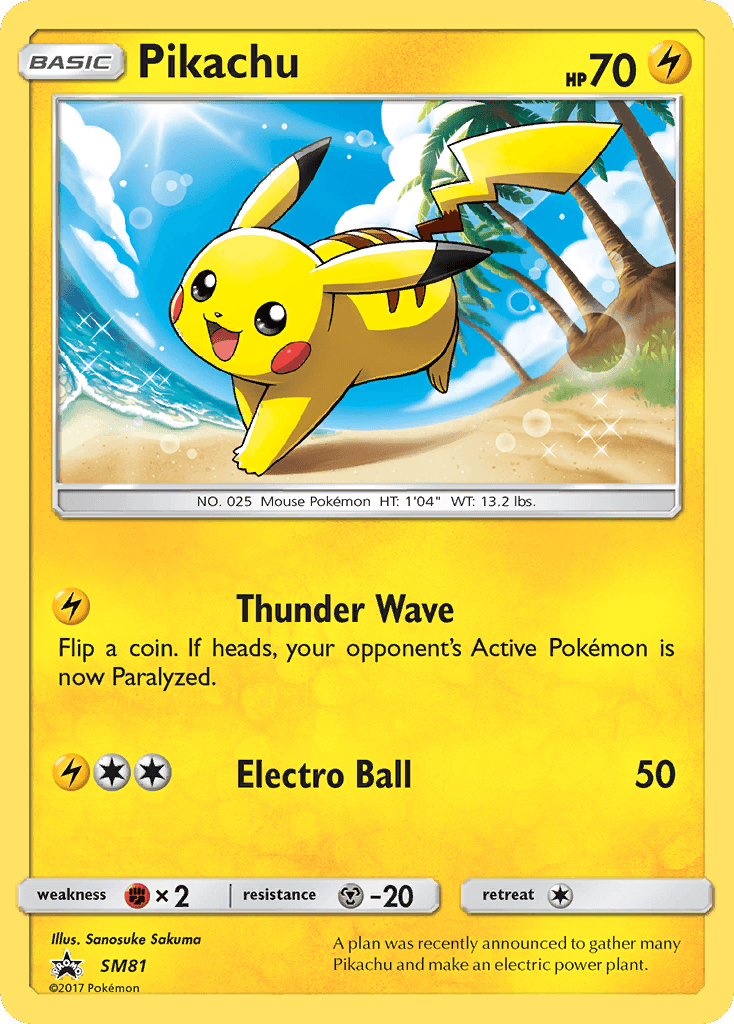 Pikachu SM Black Star Promos