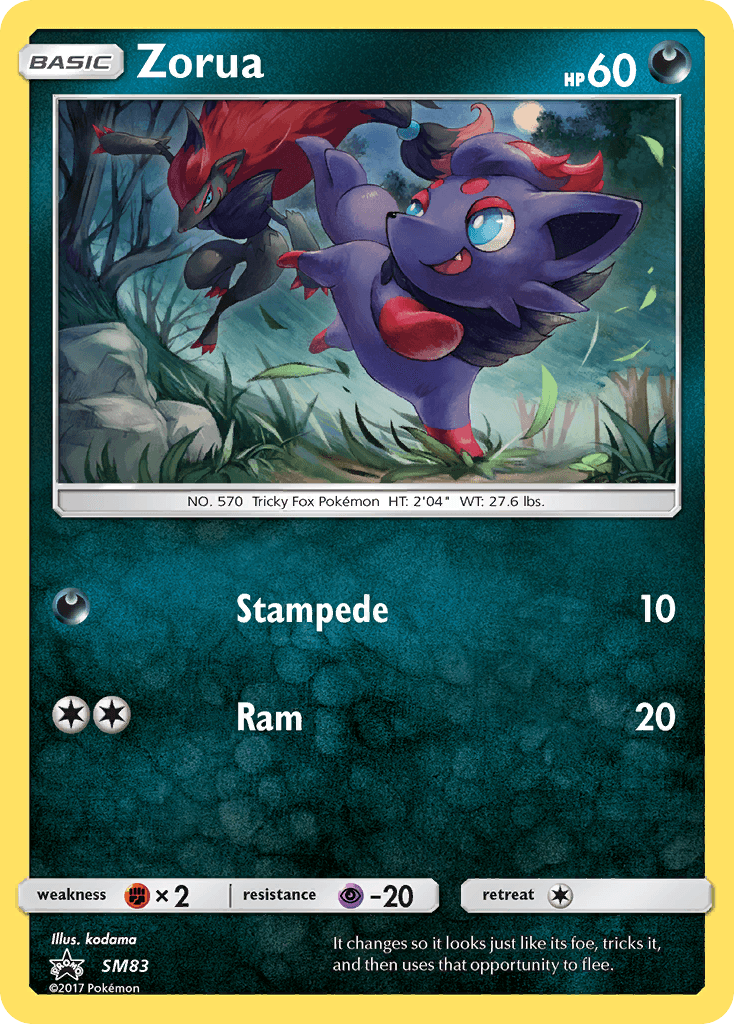 Zorua SM Black Star Promos