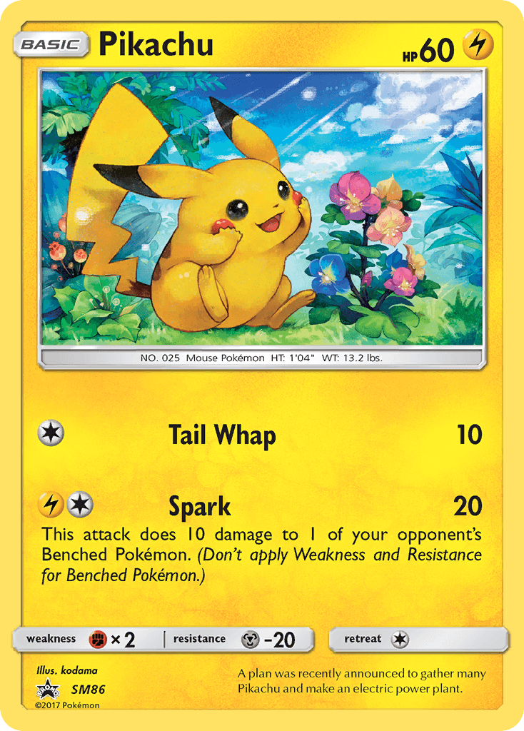 Pikachu SM Black Star Promos