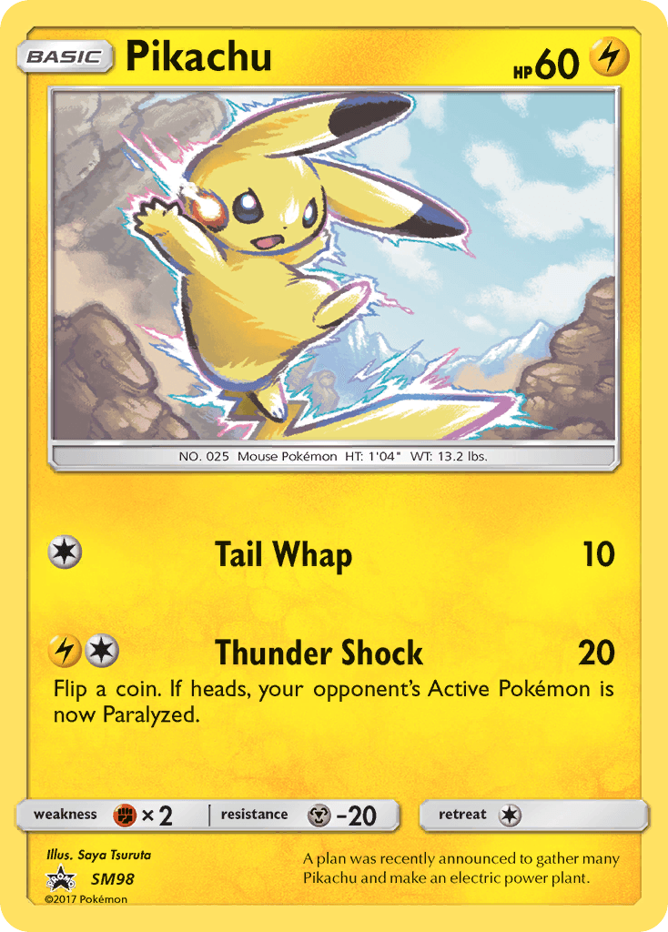 Pikachu SM Black Star Promos