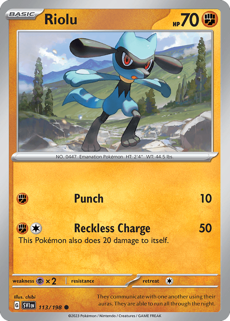 Riolu Scarlet & Violet